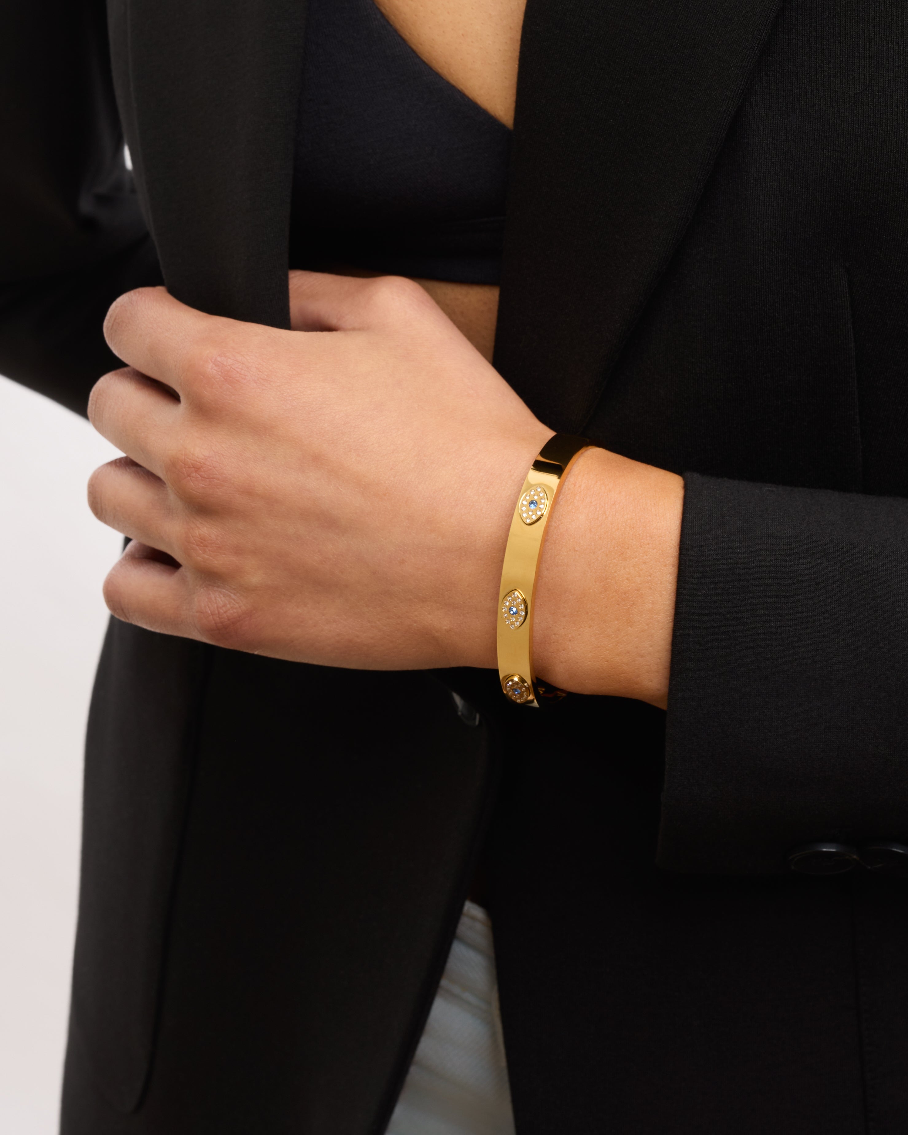 ELISE EVIL EYE BANGLE