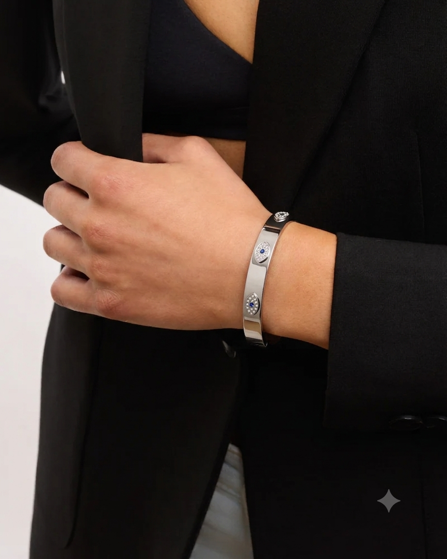 ELISE EVIL EYE BANGLE